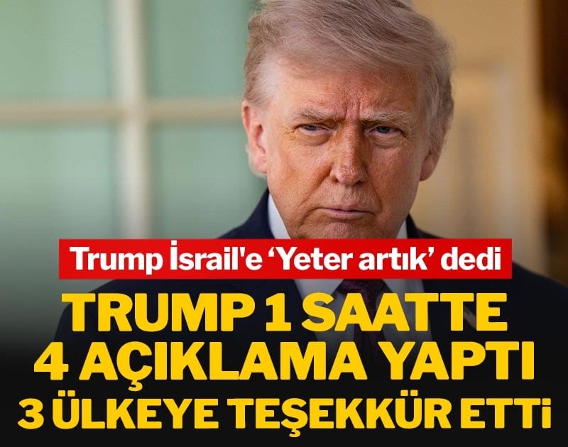 Trump teşekkür etti, sonra abluka sürecek dedi