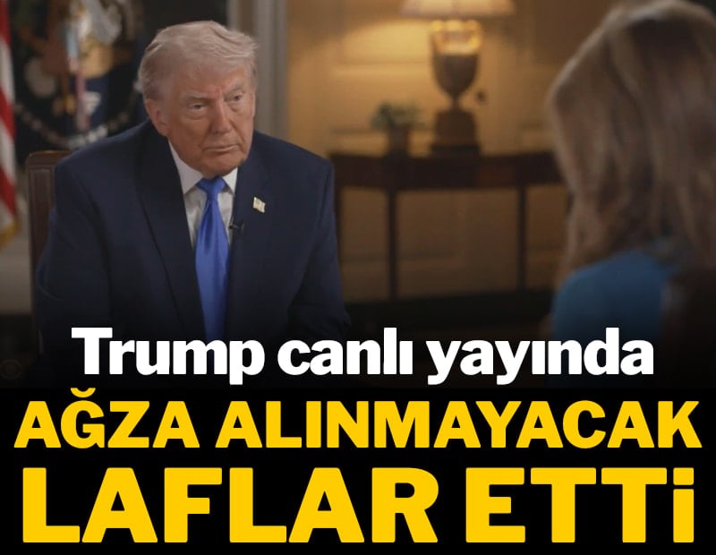 Trump canlı yayında ağza alınmayacak laflar etti
