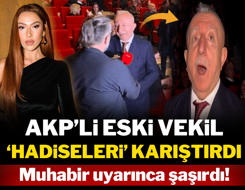AKP'li eski vekil 'Hadiseleri' karıştırdı: Muhabir uyarınca şaşırdı!