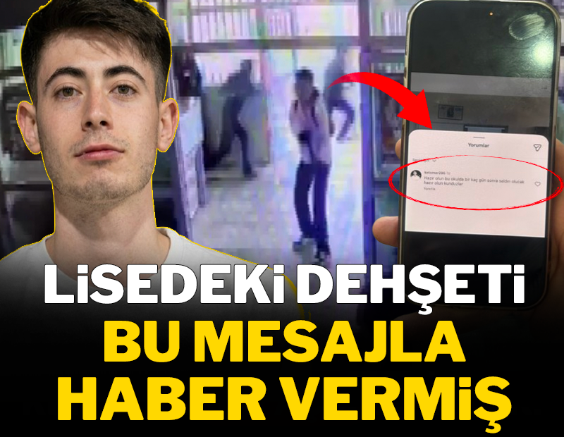 Saldırgan lisedeki dehşeti bu mesajla haber vermiş! 