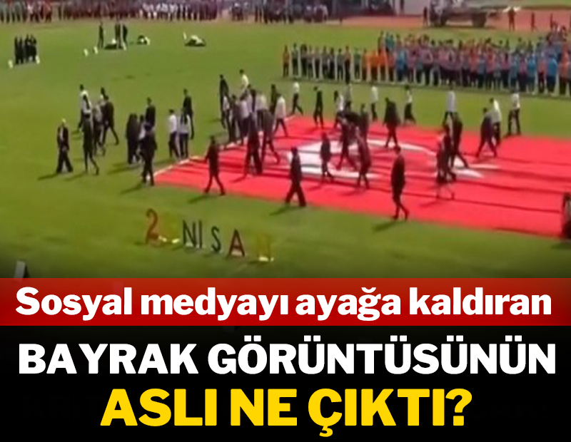 Sosyal medyayı ayağa kaldıran bayrak görüntüsünün aslı ne çıktı?