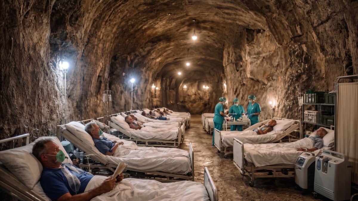 Tuz madeninin içinde hastaları tedavi ediyorlar