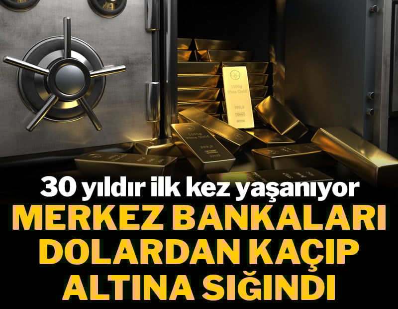 30 yıldır ilk kez yaşanıyor: Merkez bankaları dolardan kaçıp altına sığındı