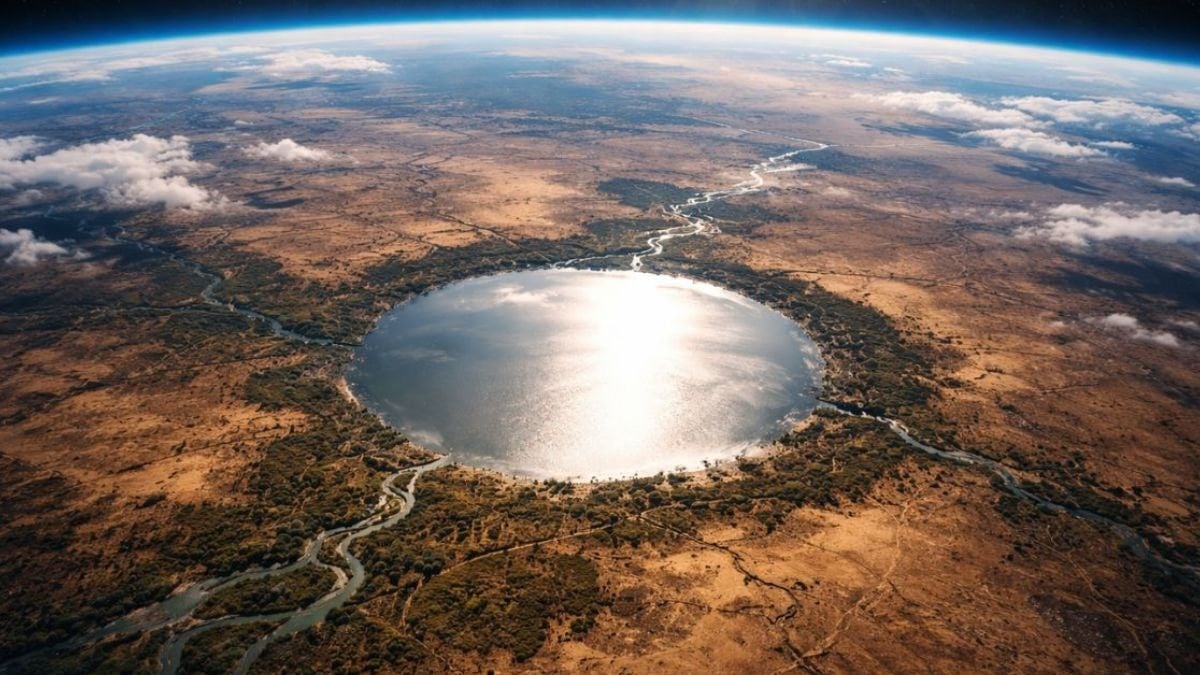 Çölün ortasında ilginç yansıma: Uzaydan bile ışıl ışıl görünüyor