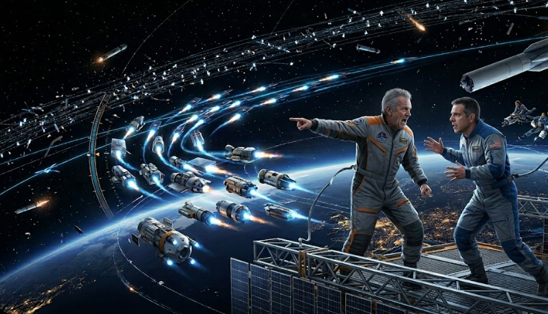 Milyarderler birbirine girdi: Uzayda trafik kavgası çıktı