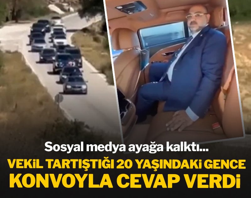 Konvoyla gezen vekilin 20 yaşındaki gence verdiği cevap sosyal medyayı ayağa kaldırdı