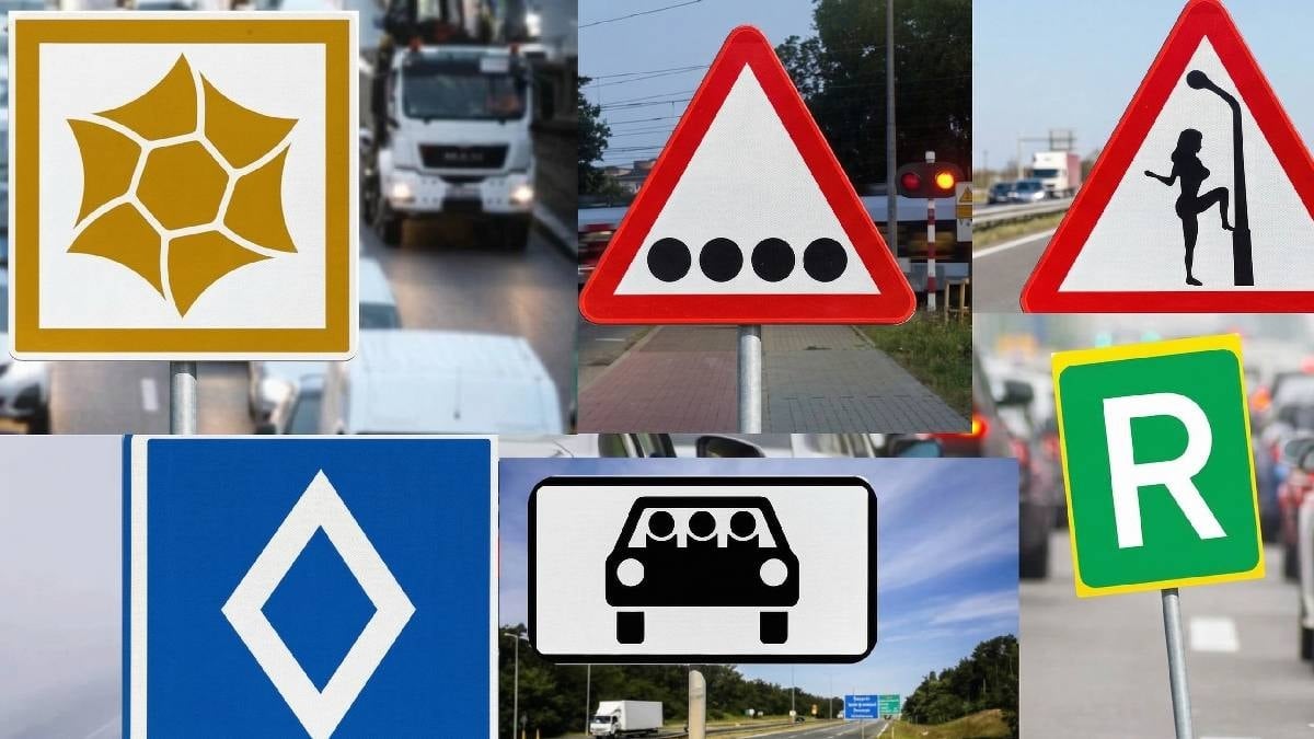Birbirinden ilginç trafik levhaları: Sürücülerin çoğu bilmiyor