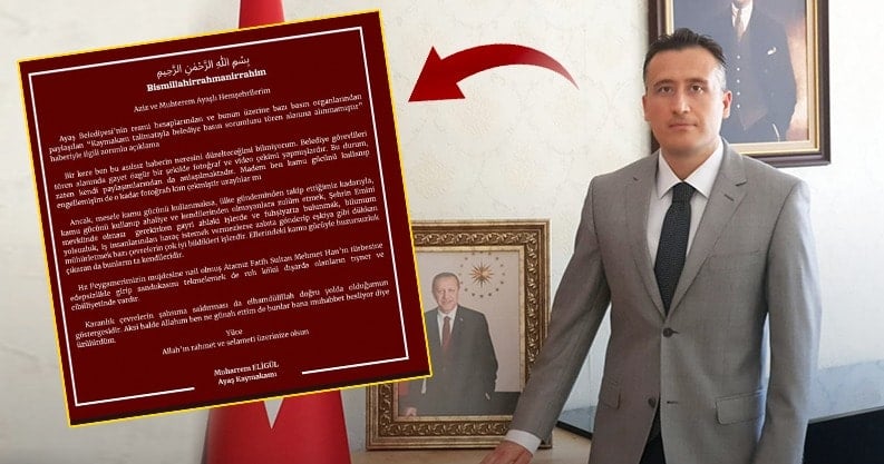 Kaymakam tepki toplayan paylaşımı apar topar sildi!