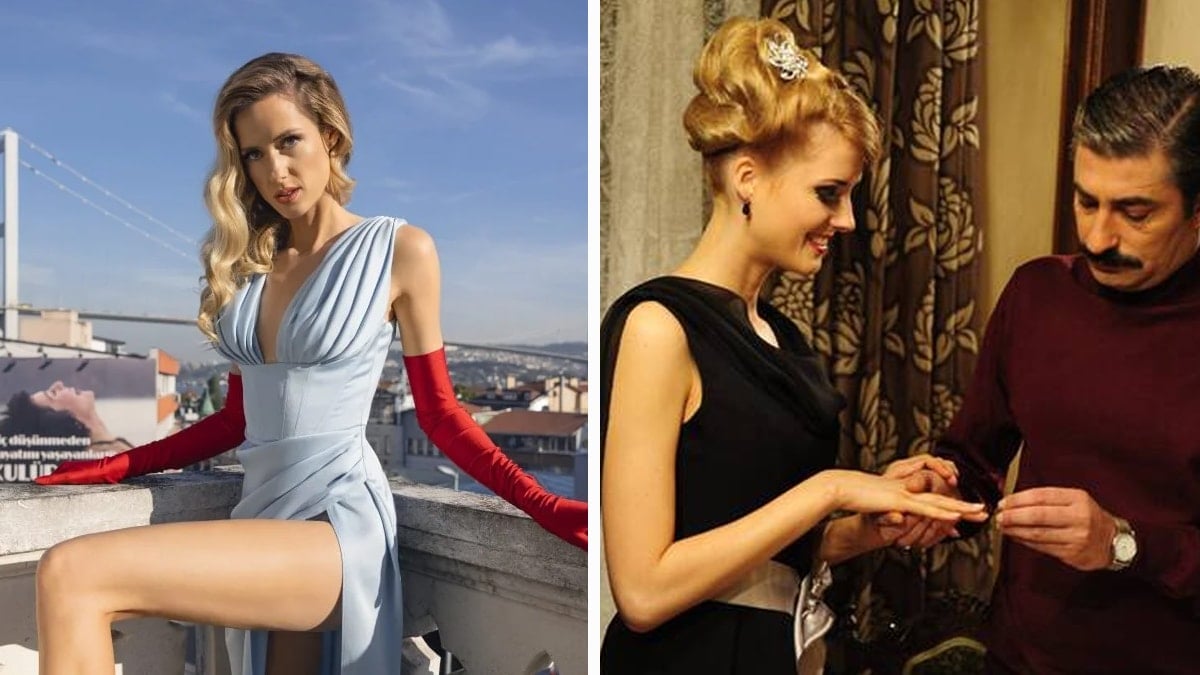 Güzel oyuncu fotoğraflarını hiç beklemediği yerde gördü