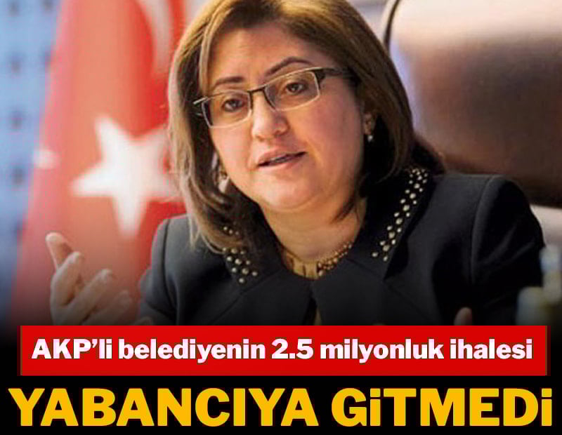 AKP’li belediyenin  2.5 milyonluk ihalesi yabancıya gitmedi