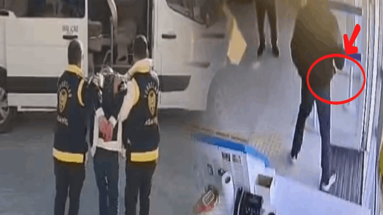 Satırla banka soymaya çalışıp kaçarken yakalandı