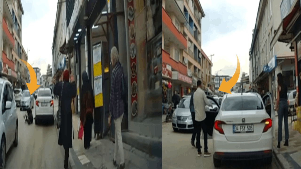 Yayayı ezip, kaçarken şoför değiştirdiler!