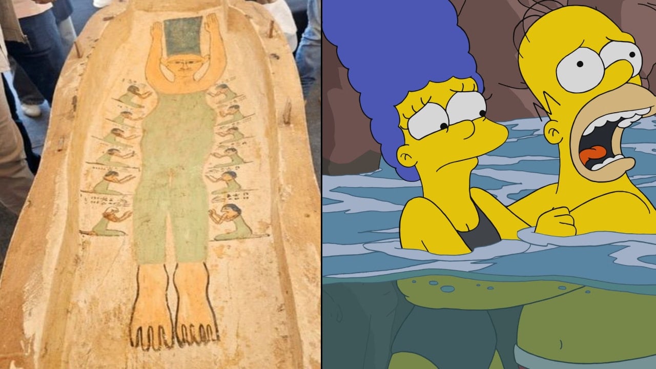 Mısır'da 3.400 yıllık lahitten Simpsonlar çıktı