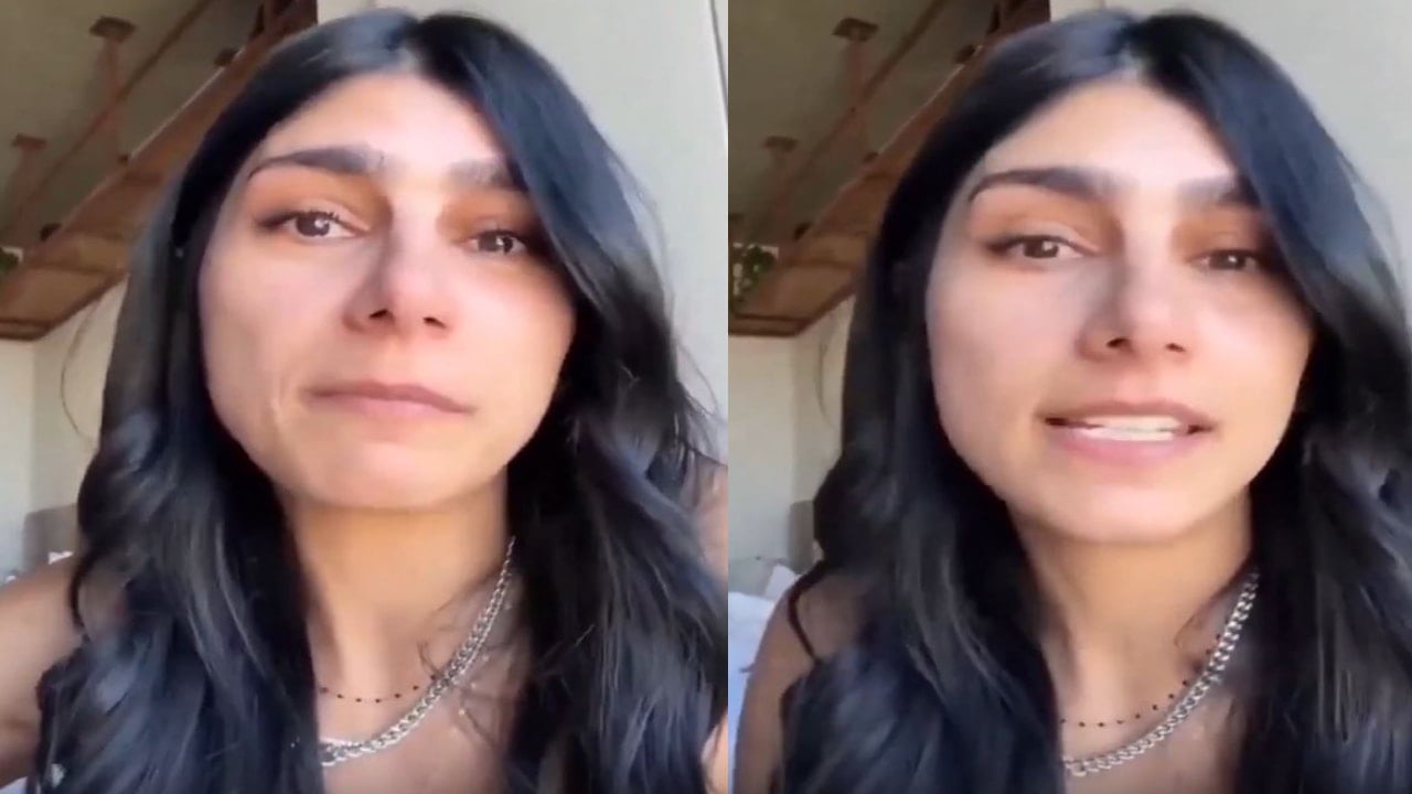 Yetişkin film yıldızı Mia Khalifa ülkesi vuruldu diye ağlayarak isyan etti