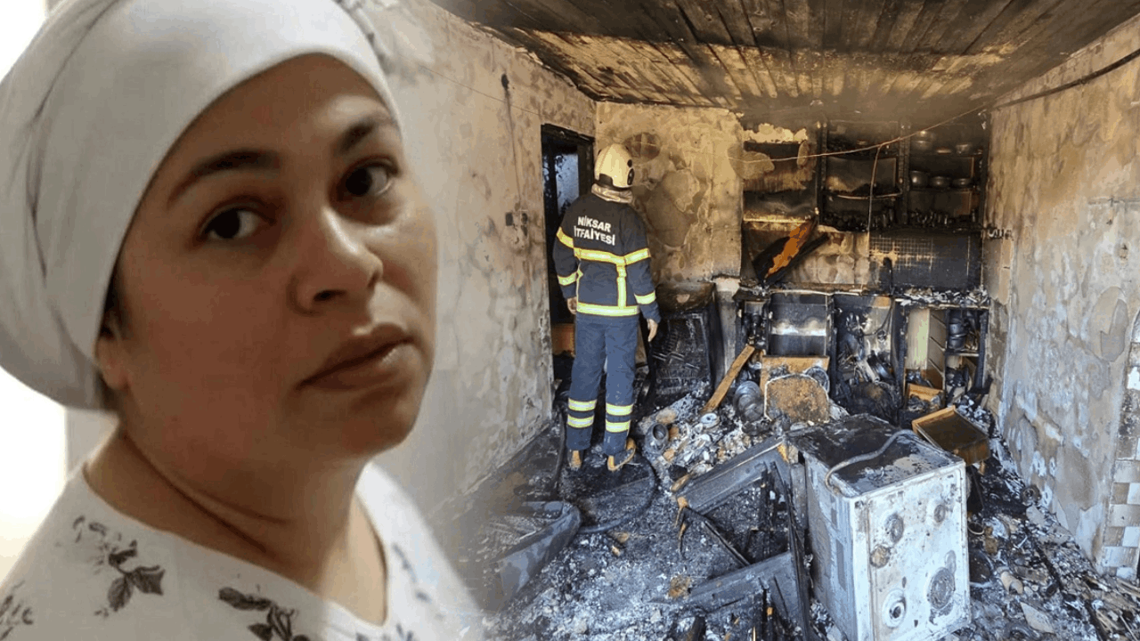 Komşusunun evindeki yangını söndürmek isteyen kadın öldü