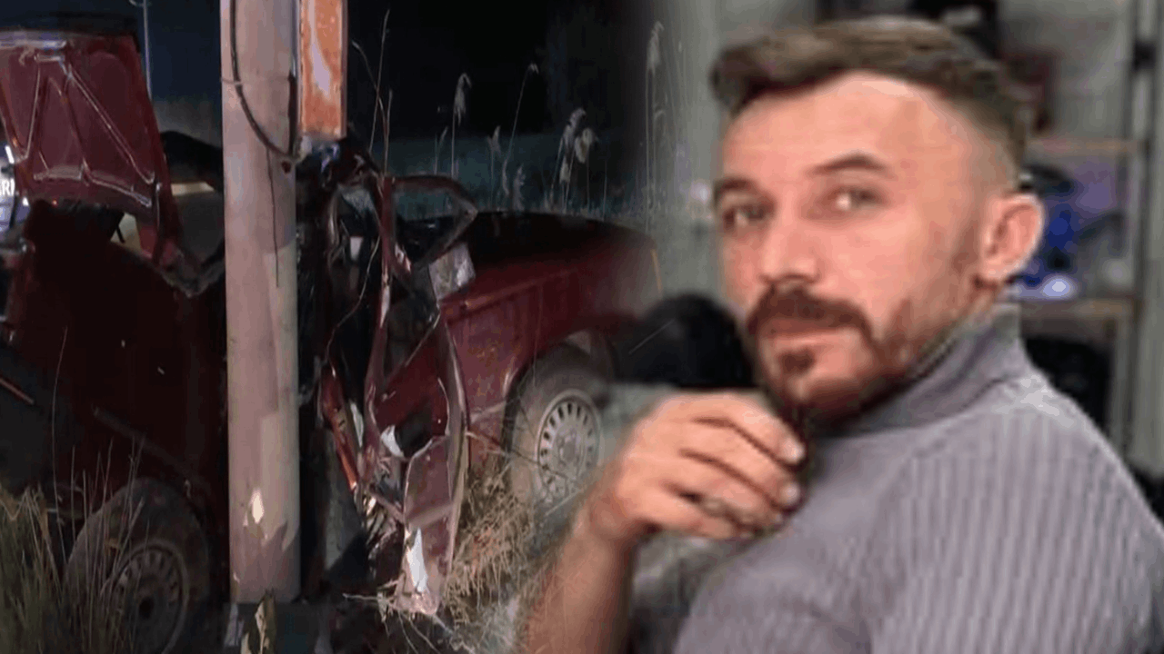 Beton direğe çarpan otomobilin sürücüsü öldü