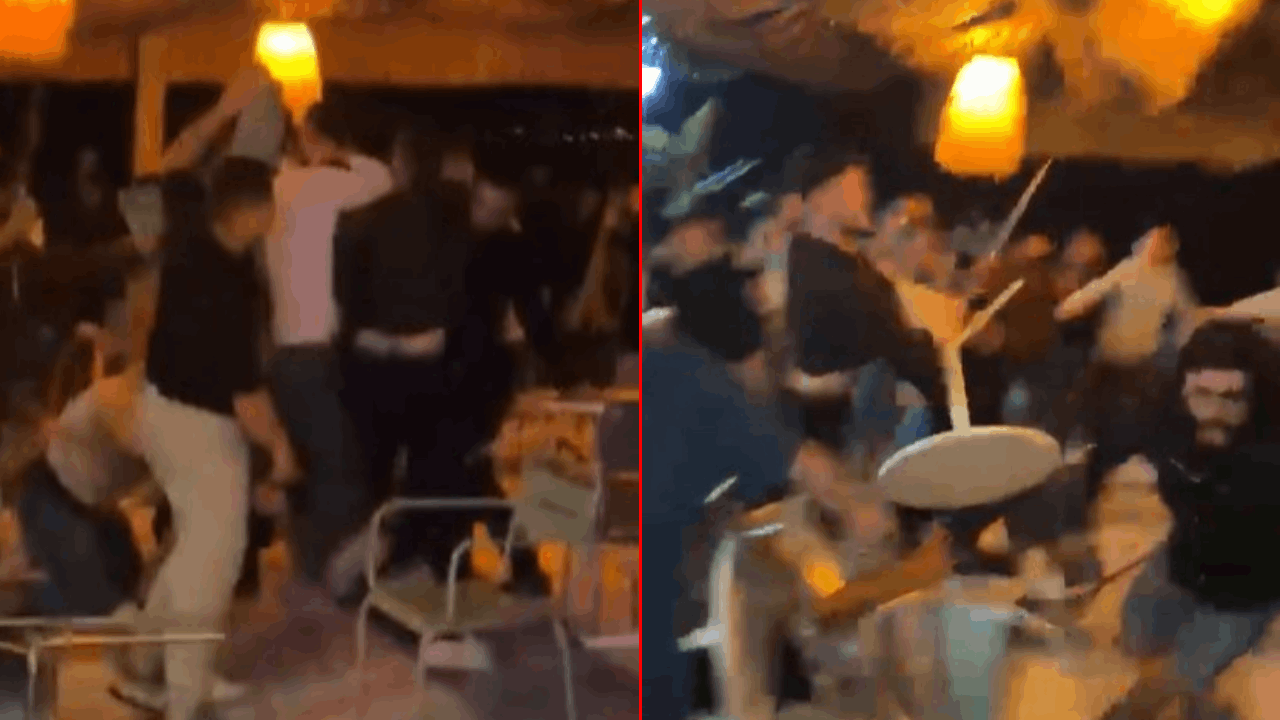 Kız meselesi savaşı! Otobüslerle gelip mekan bastılar