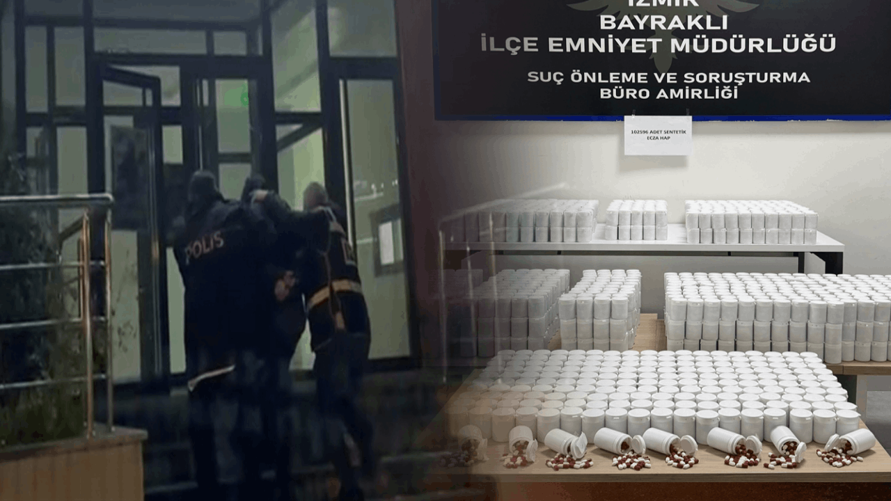 İzmir’de 102 bin sentetik hap yakalandı
