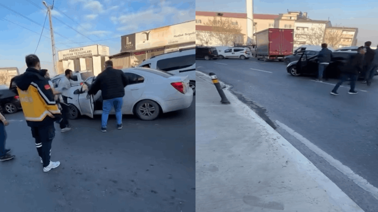 Başakşehir'de kaza sonrası levyeli kavga!