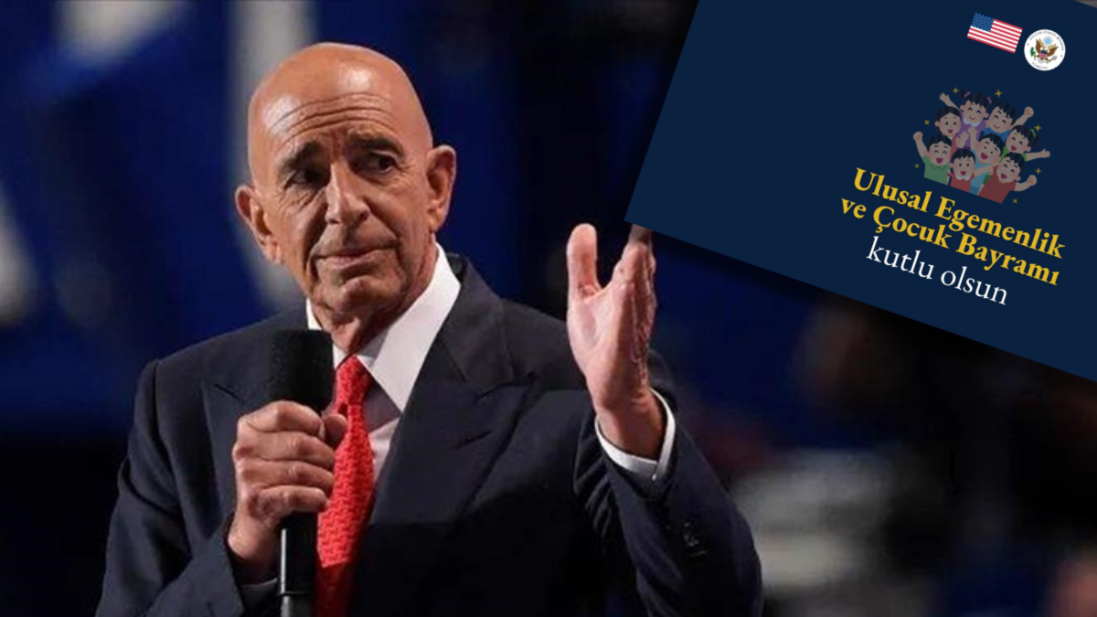 ABD Büyükelçiliği'nin 23 Nisan paylaşımı tepki topladı: Ne Atatürk ne Türk bayrağı