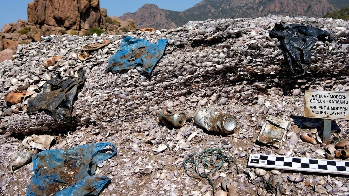 3 bin metrekare yemek atıklarından oluşan dünyanın en garip adası