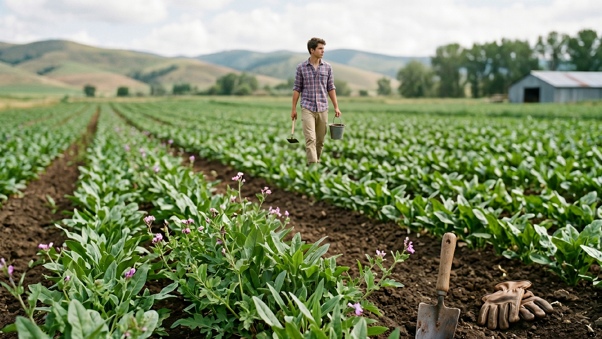 Doğadan koparana ceza, tarlasına ekene servet yağıyor