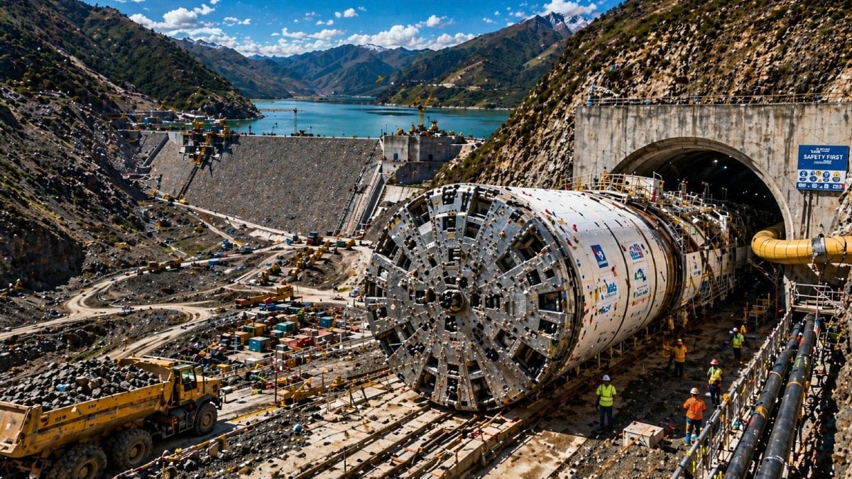 423 metrelik dev makine çalışmaya başladı: Su için dağların altını oyacaklar