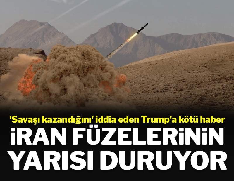 İran füzelerinin yarısı duruyor