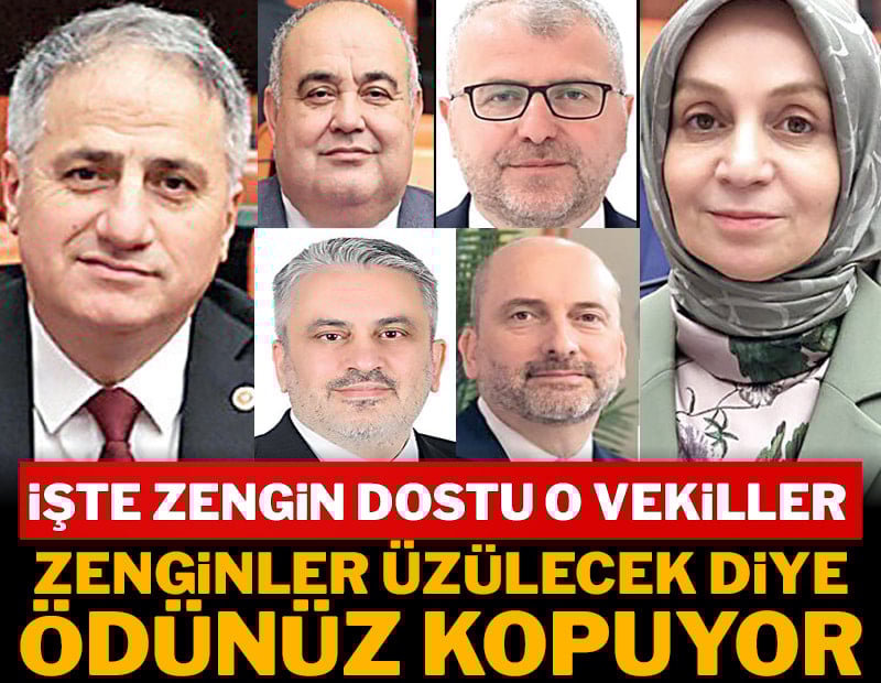 Zenginler üzülecek diye ödünüz kopuyor