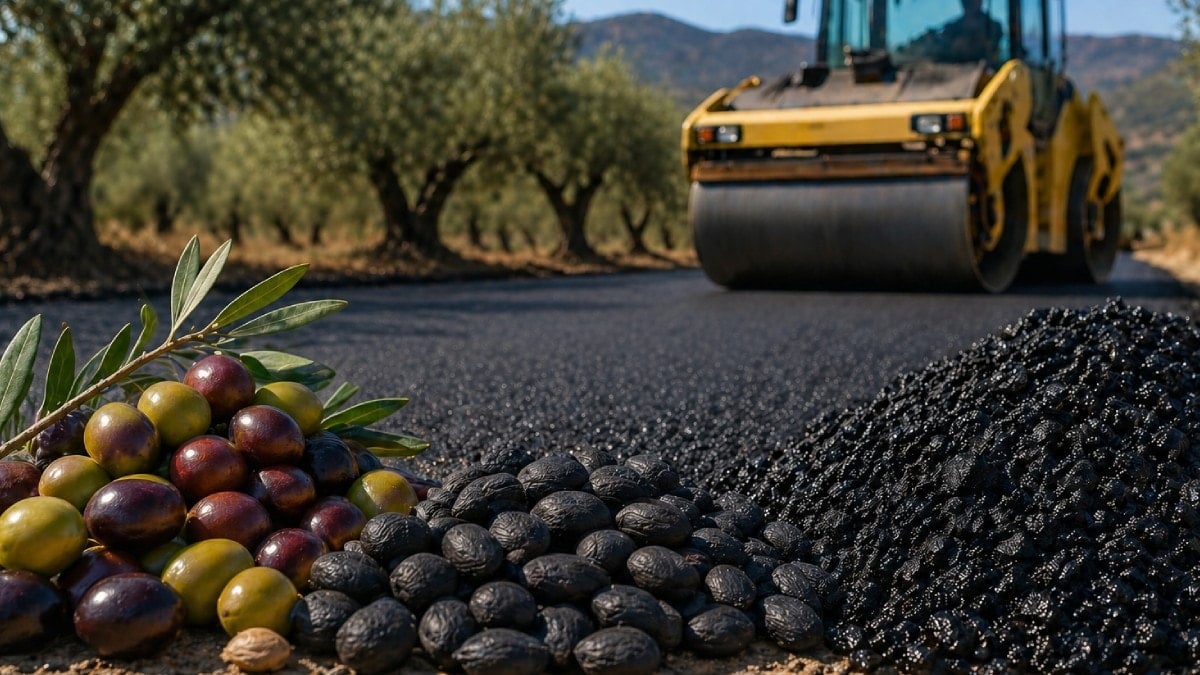 Yol yapımında artık zeytin kullanılacak: Zeytin çekirdeğinden asfalt üretimi başladı