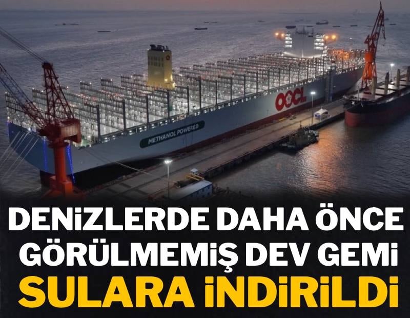 225 bin tonluk dev gemi denize indirildi: Dünyada eşi benzeri yok