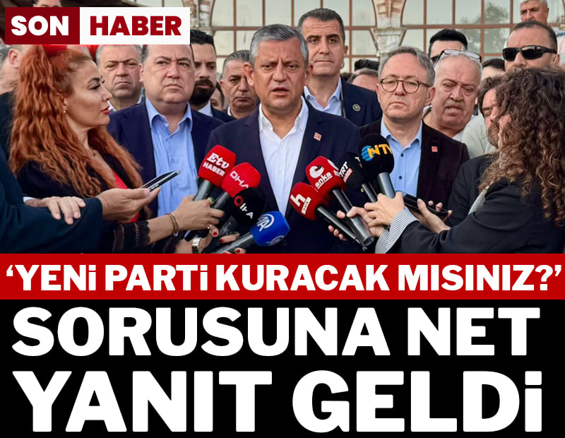 SON DAKİKA... Özgür Özel'den 'yeni parti' iddialarına net yanıt...