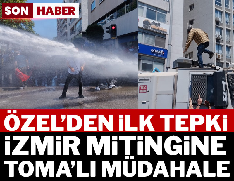 Son dakika... İzmir'de miting öncesi polis müdahalesi...