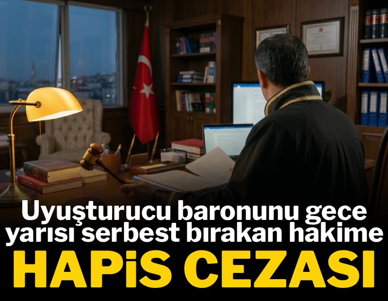 Uyuşturucu baronunu gece yarısı serbest bırakan hakime hapis cezası