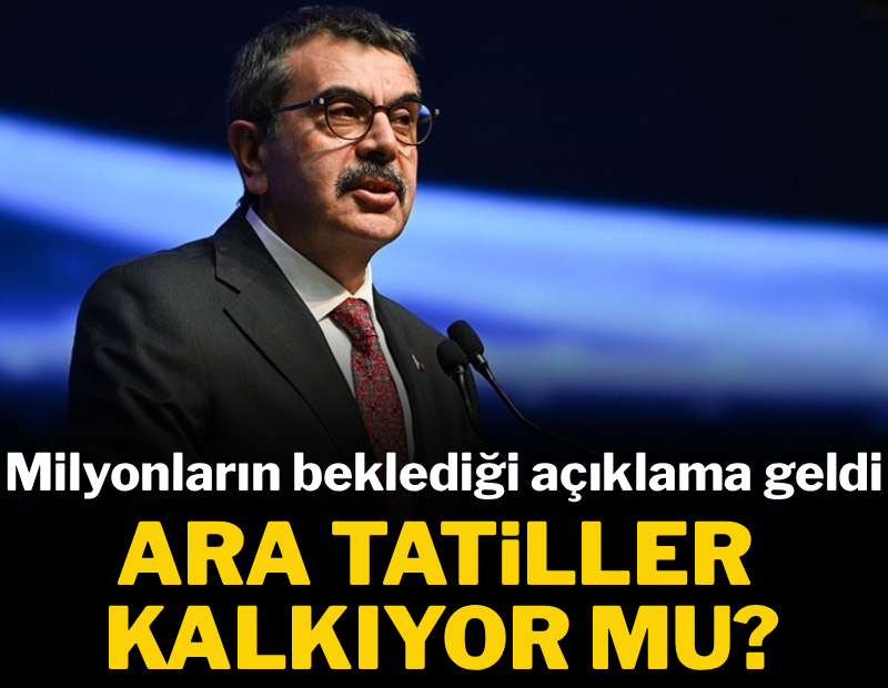 Okullarda ara tatiller tarih oluyor: Bakan Tekin sinyali verdi