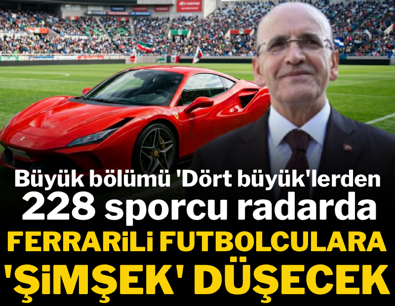 Ferrarili futbolculara 'Şimşek' düşecek