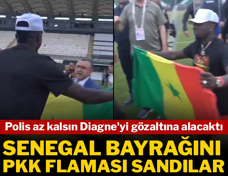 Mbaya Diagne'ye polis müdahalesi: Senegal bayrağını PKK flaması sandılar