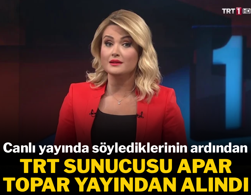 TRT spikeri canlı yayında söylediklerinin ardından apar topar yayından alındı