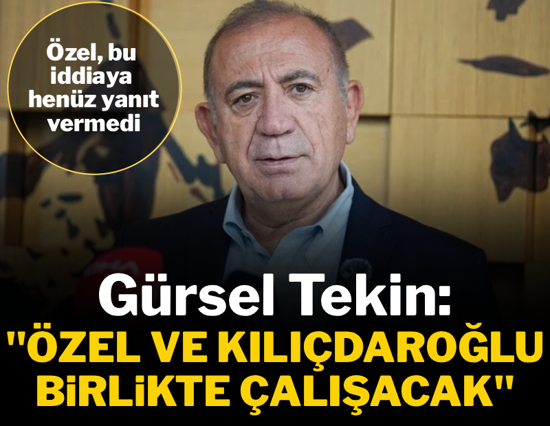 Gürsel Tekin: "Özgür Özel ve Kemal Kılıçdaroğlu birlikte çalışacak"