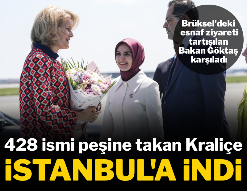 428 ismi peşine takan Kraliçe, İstanbul'a indi