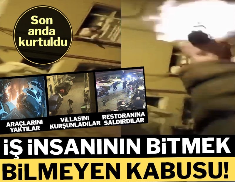 İş insanının bitmek bilmeyen kabusu: Kayınvalidesinin evi böyle kurşunlandı: Son anda kurtuldu