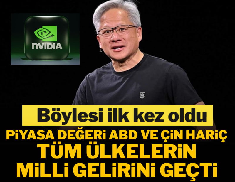 NVIDIA’nın piyasa değeri birçok ülkenin ekonomisini geride bıraktı: Değeri 5,5 trilyon dolara ulaştı