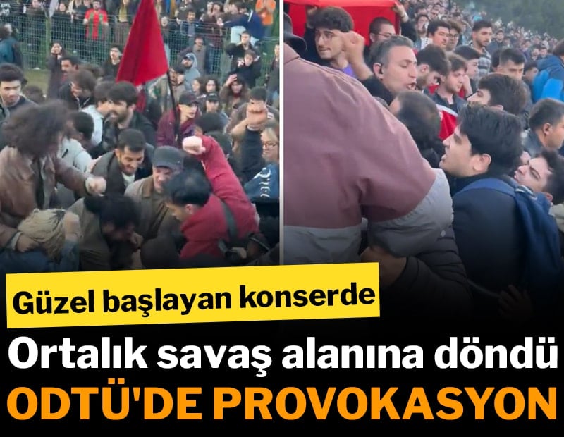 ODTÜ'de provokasyon: Ortalık savaş alanına döndü! İnceleme başlatıldı