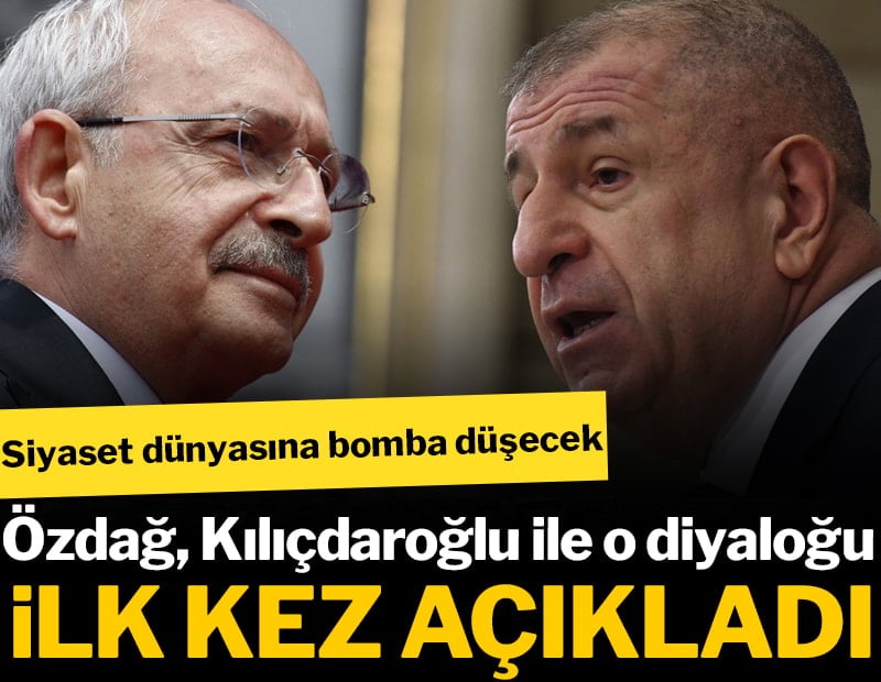 Siyaset dünyasına bomba düşecek: Ümit Özdağ Kılıçdaroğlu ile o diyaloğu ilk kez açıkladı