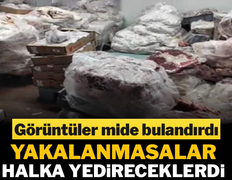 Görüntüler mide bulandırdı! Yakalanmasalar halka yedireceklerdi