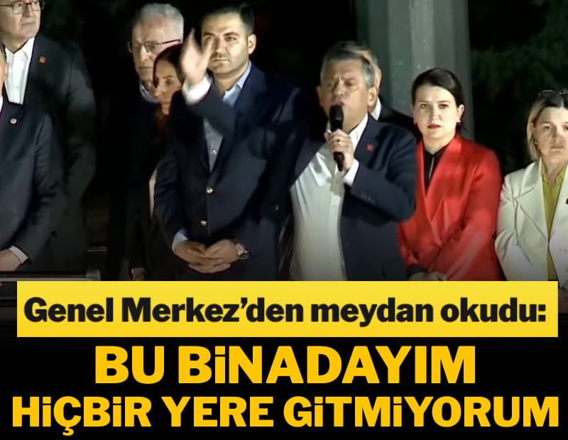 Özgür Özel halka sesleniyor! Butlan kararı sonrası partililer genel merkeze akın etti