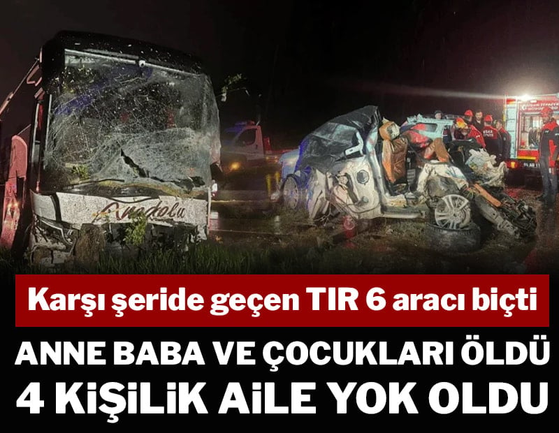 Kara yolunda zincirleme facia; 4 kişi öldü, 17 kişi yaralandı