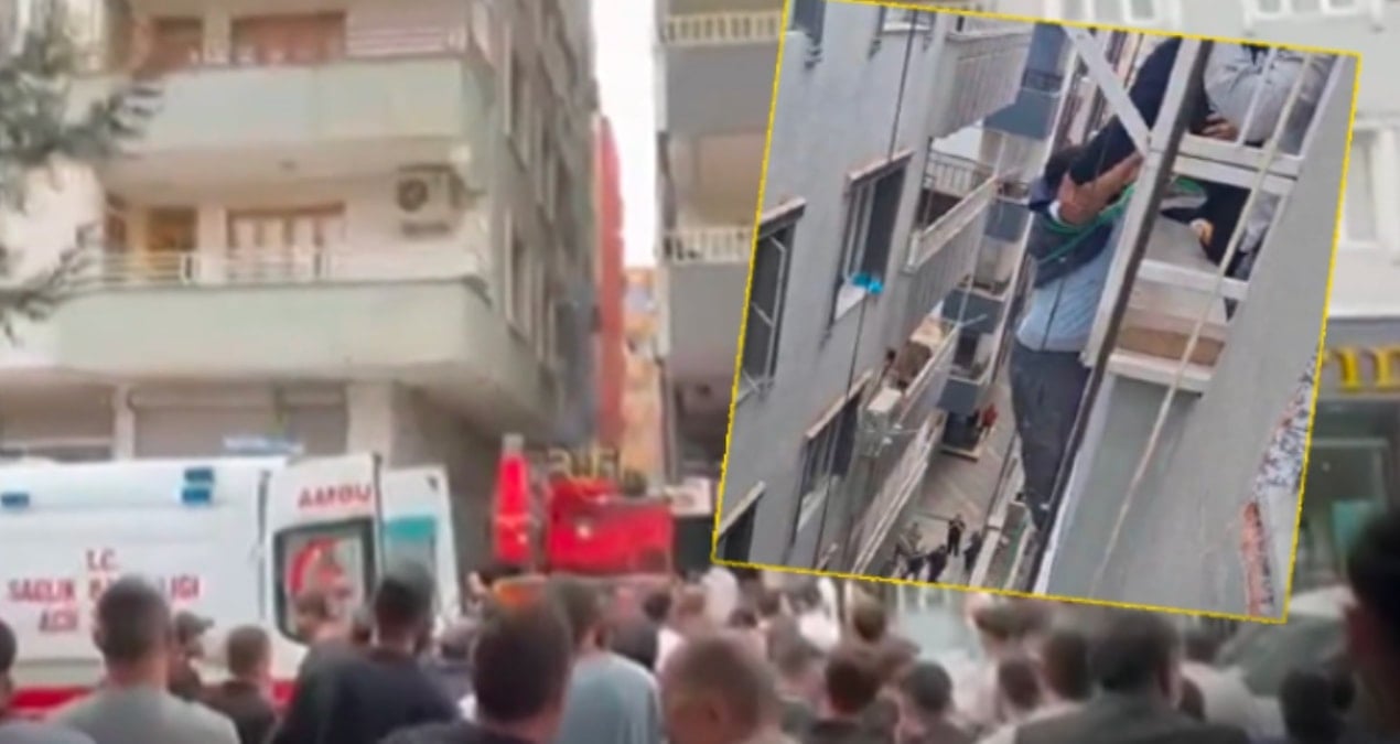 Asansör düştü: Hayata böyle tutundu!