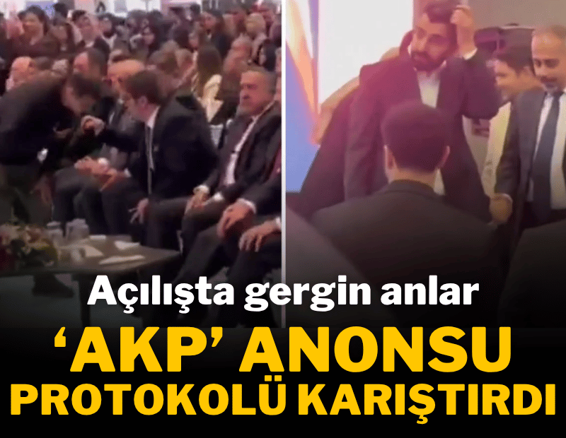 Açılışa damga vuran an! 'AKP' denilince başkan sahneye çıkmadı