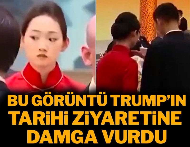 Trump'ın tarihi ziyaretine damga vuran görüntü